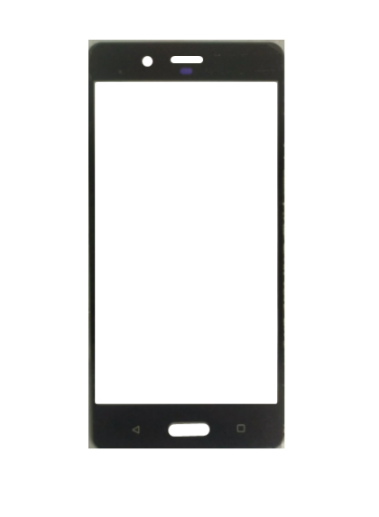Стекло дисплея Lens для Nokia 3 Dual Sim Black (TA-1032)