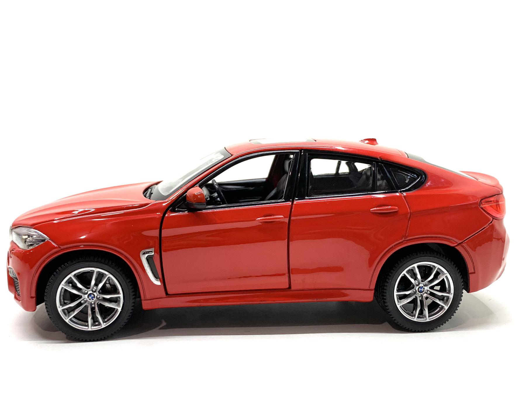 Машина Rastar BMW X6M 1:24 металлопластик Красный (56600) - фото 4