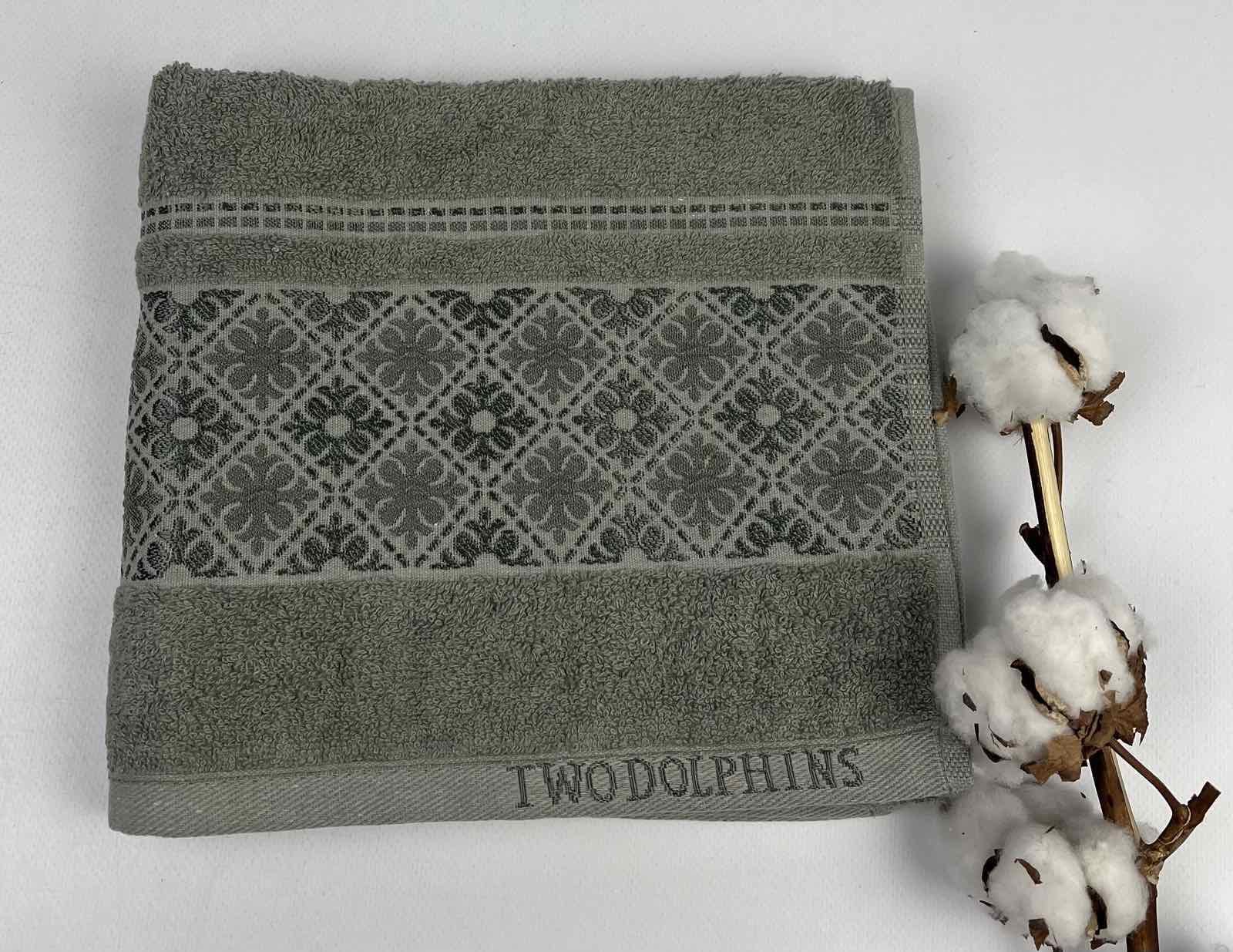 Полотенце Two Dolphins Classic Cotton Thema A106 50x90 см Хакі (CN31052)
