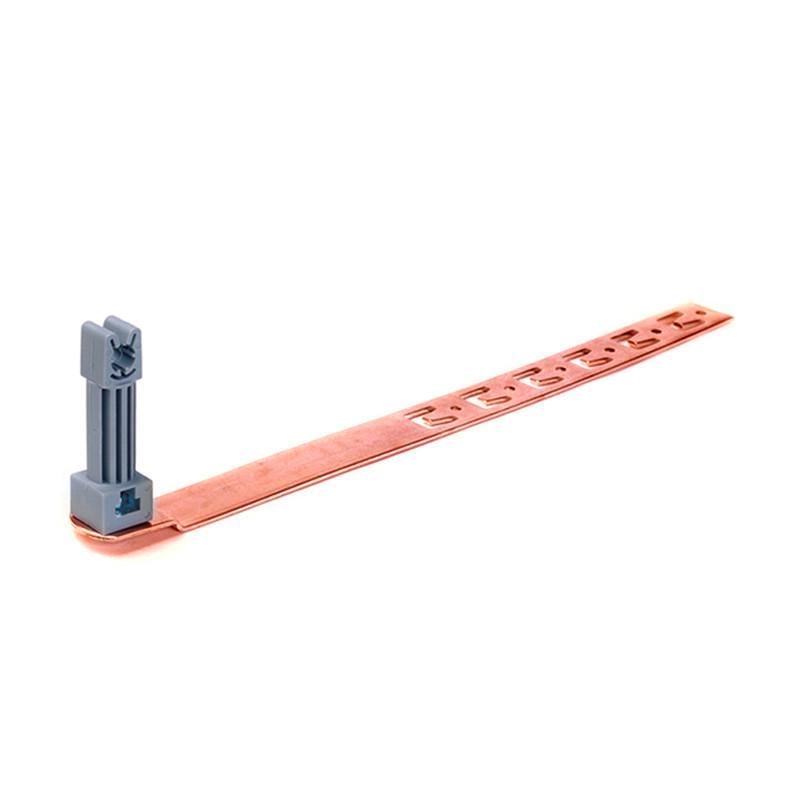 Держатель с пластиковым зажимом ДКС Jupiter зажимом прута ø 8 мм под черепицу 330 мм медь (ND2214CU)
