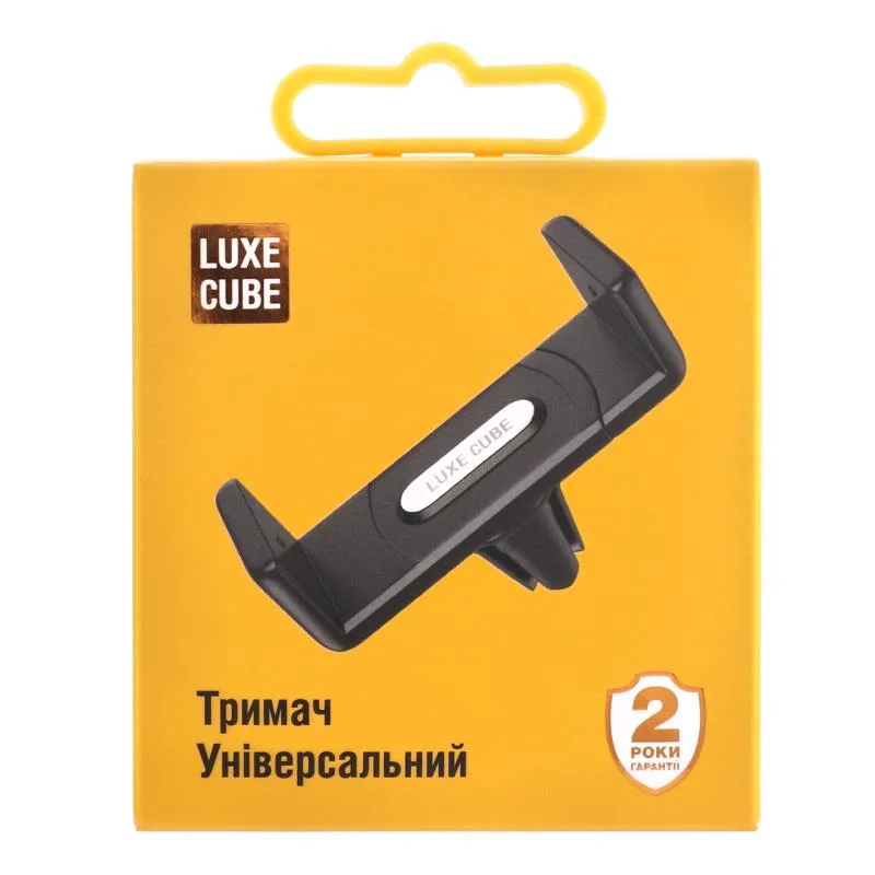 Тримач автомобільний для телефону Luxe Cube універсальний Black (9988866446891)