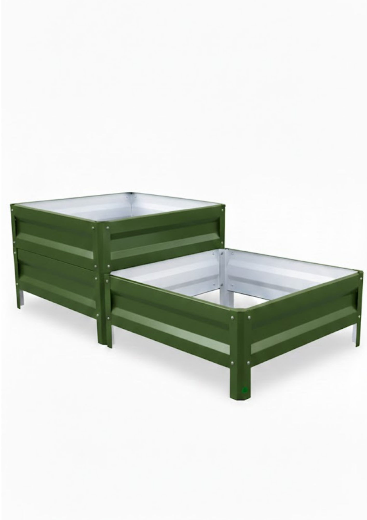 Грядка-клумбатрёхярусная SIMBUD Пирамида с полимерным покрытием 1,4 м RAL6020 (31830372)