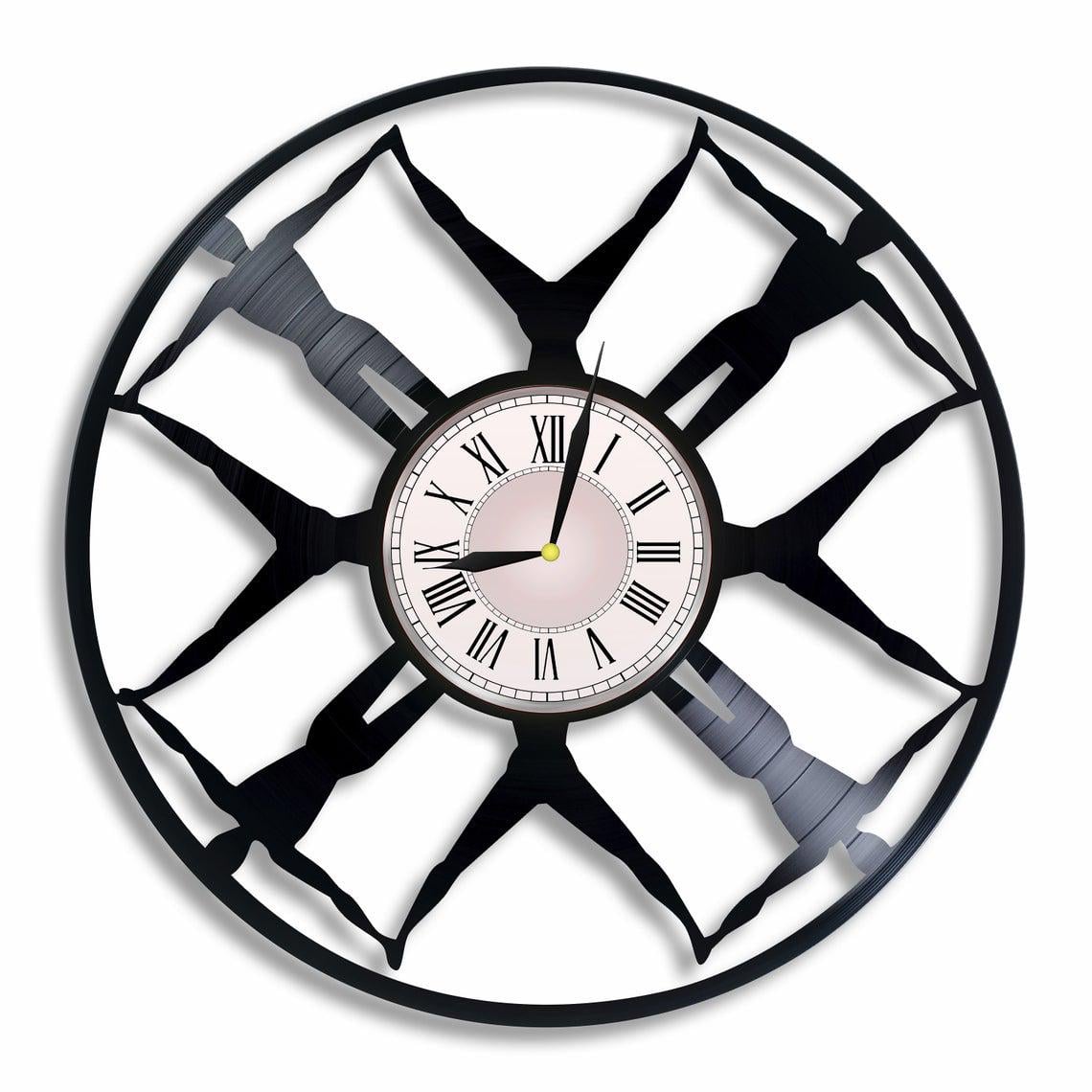 Часы настенные Синхронное плавание 2382 из виниловой пластинки