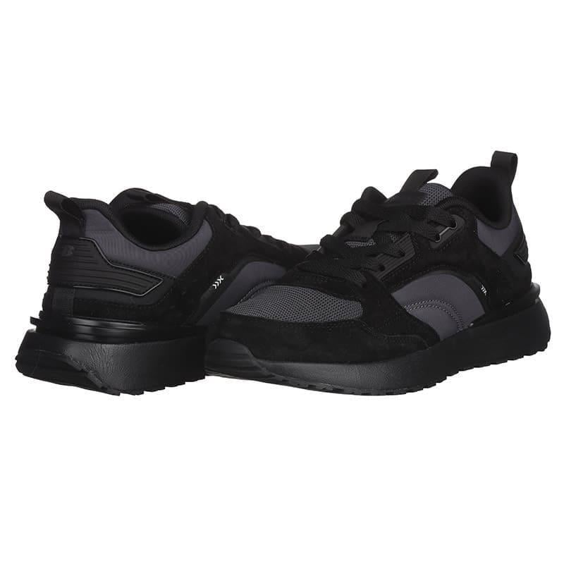 Кроссовки женские BaaS L1862-1C с комбинированных материалов р. 39 Черный (20262)