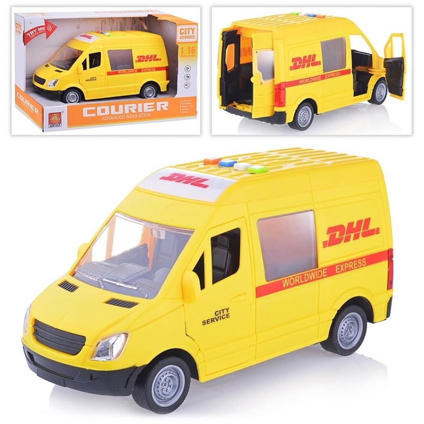 Іграшкова машинка WENYI Бус Служби Доставки інерційна Жовтий (28443316) - фото 2 Іграшкова машинка WENYI Бус Служби Доставки інерційна Жовтий (28443316) - фото 2