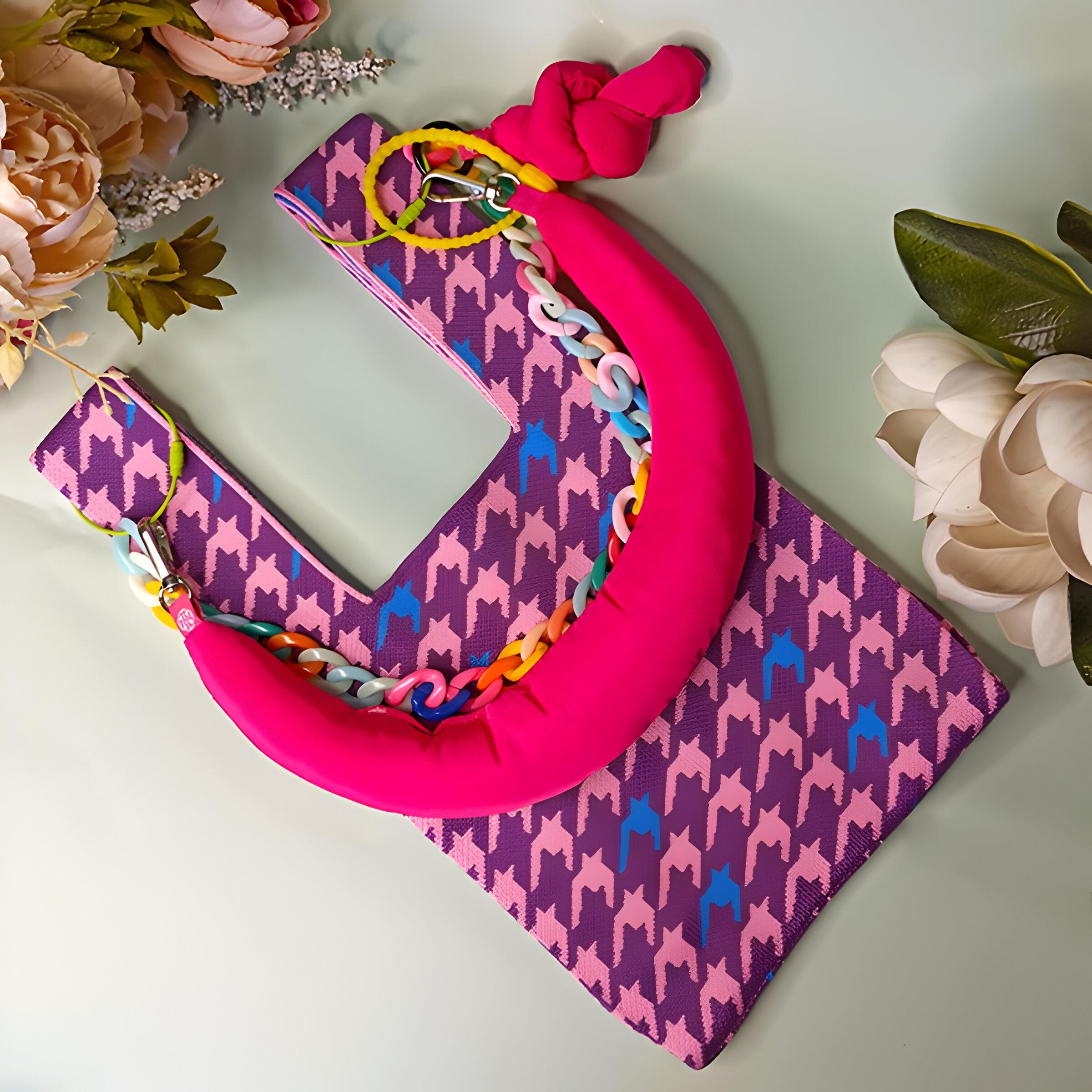 Сумка вязаная Фиолетовый (25-549) - фото 2 Сумка вязаная Фиолетовый (25-549) - фото 2