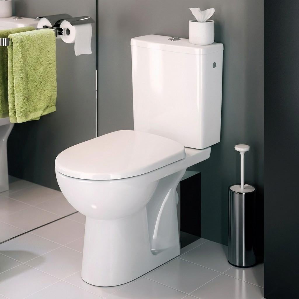 Унитаз компакт Kolo NOVA PRO 665x365 овальный с сиденьем Белый (M39045000) Унитаз компакт Kolo NOVA PRO 665x365 овальный с сиденьем Белый (M39045000)