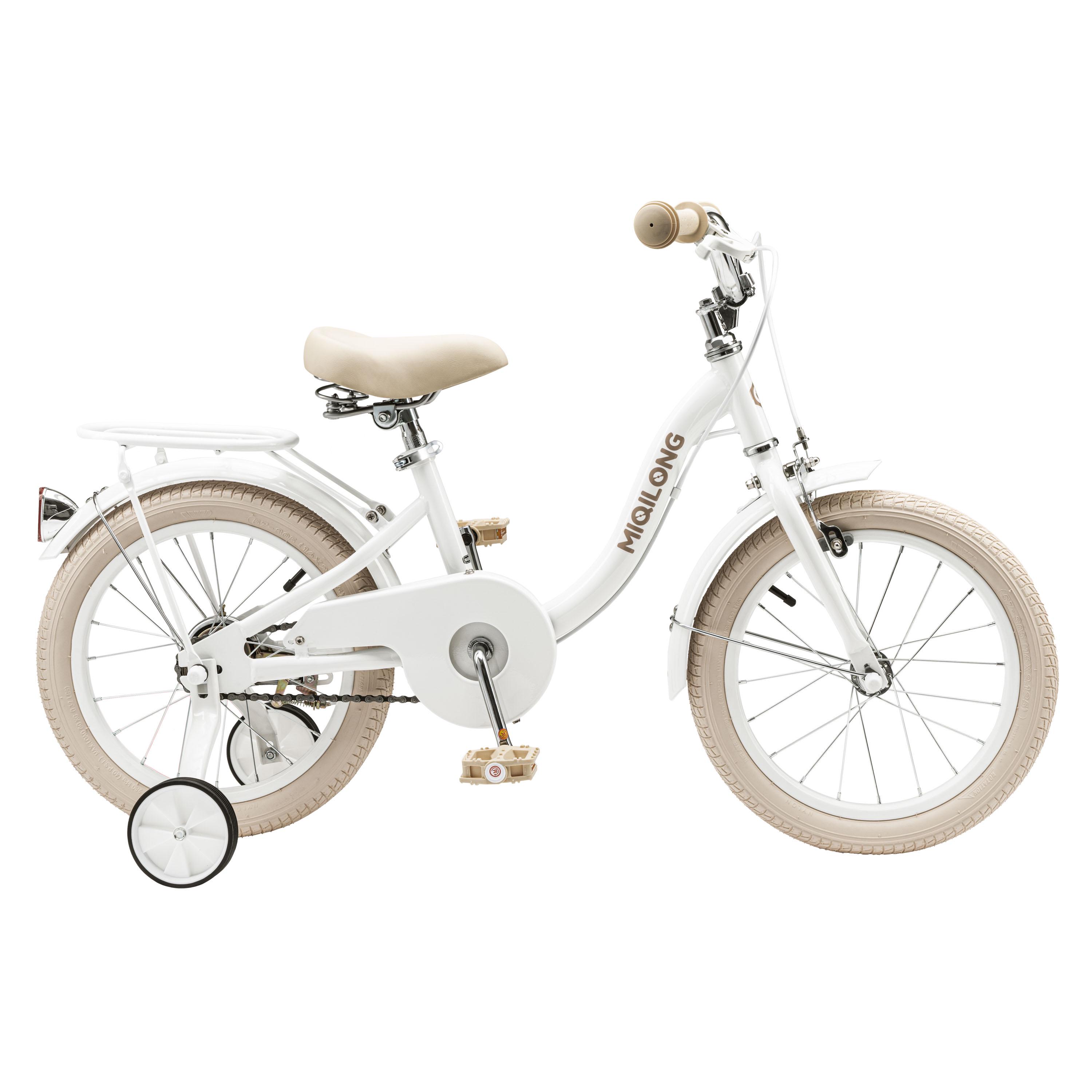 Детский велосипед Miqilong LS 16" с корзиной из натурального ротанга Белый (RBB-LS16-PEARL) - фото 4 Детский велосипед Miqilong LS 16" с корзиной из натурального ротанга Белый (RBB-LS16-PEARL) - фото 4