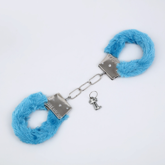 Наручники плюшеві 5974 6х8 см Блакитний (4259173) Наручники плюшеві 5974 6х8 см Блакитний (4259173)