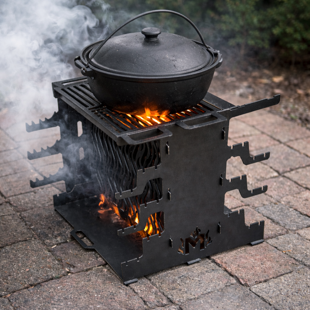 Мангал вертикальний Jooki Медея на 6 шампурів 3 мм