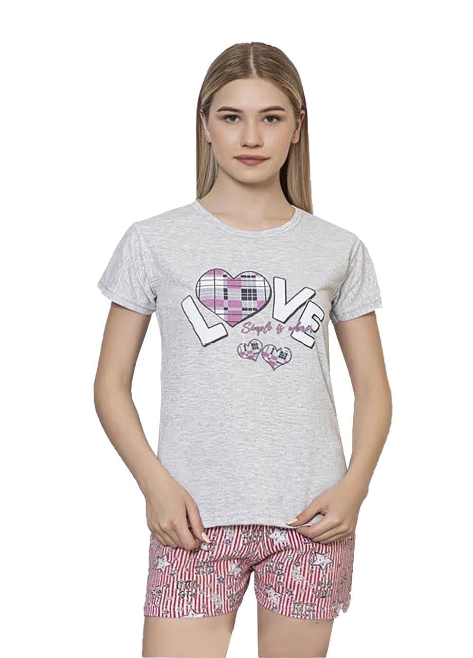 Пижама женская C50716 шорты/футболка 2XL