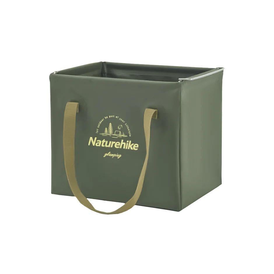 Відро туристичне складане Naturehike CNH22SN002 Square bucket 20 л Темно-зелений (6927595794951)