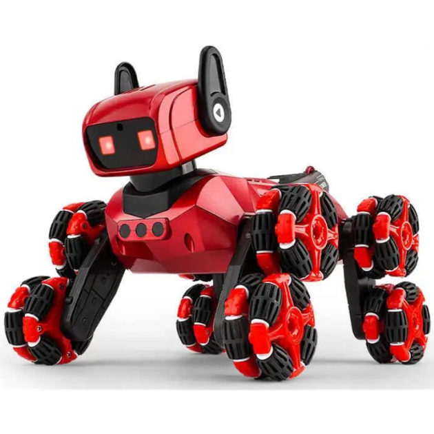 Інтерактивна іграшка Stunt Dog Red 8-wheel Робот-собака з пультом д/к та браслетом (28535256)
