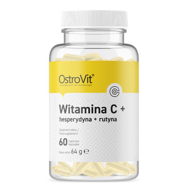 Витамины OstroVit Vitamin C + Hesperidin + Rutin 60 капсул