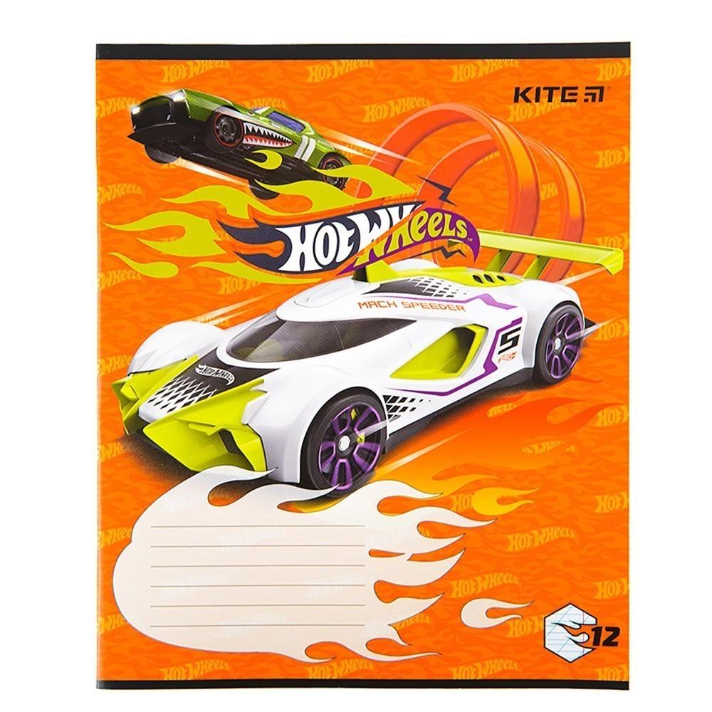 Комплект школьных тетрадей KITE Hot Wheels 12 листов 25 шт. (HW22-235_25pcs) - фото 3