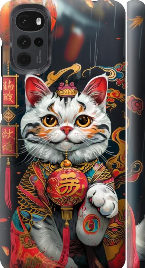 Чехол на Motorola G22 China Cat v2 (6135m-2681-42517)