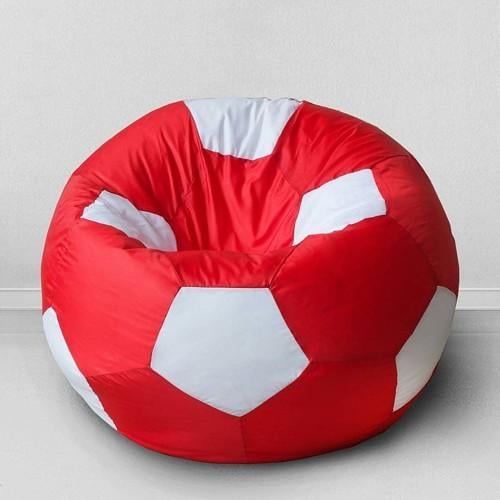 Кресло-мешок Мяч Оксфорд Красный с белым (26954671)