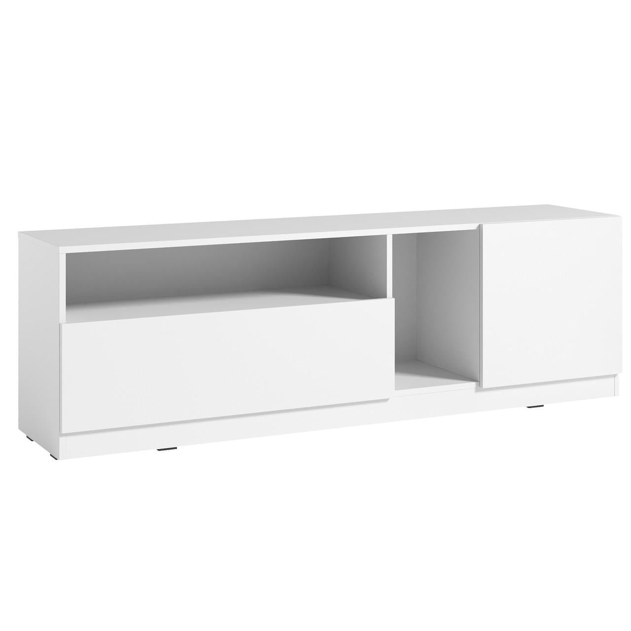 Тумба под телевизор для гостиной/спальни 160 см Белый (Paul)