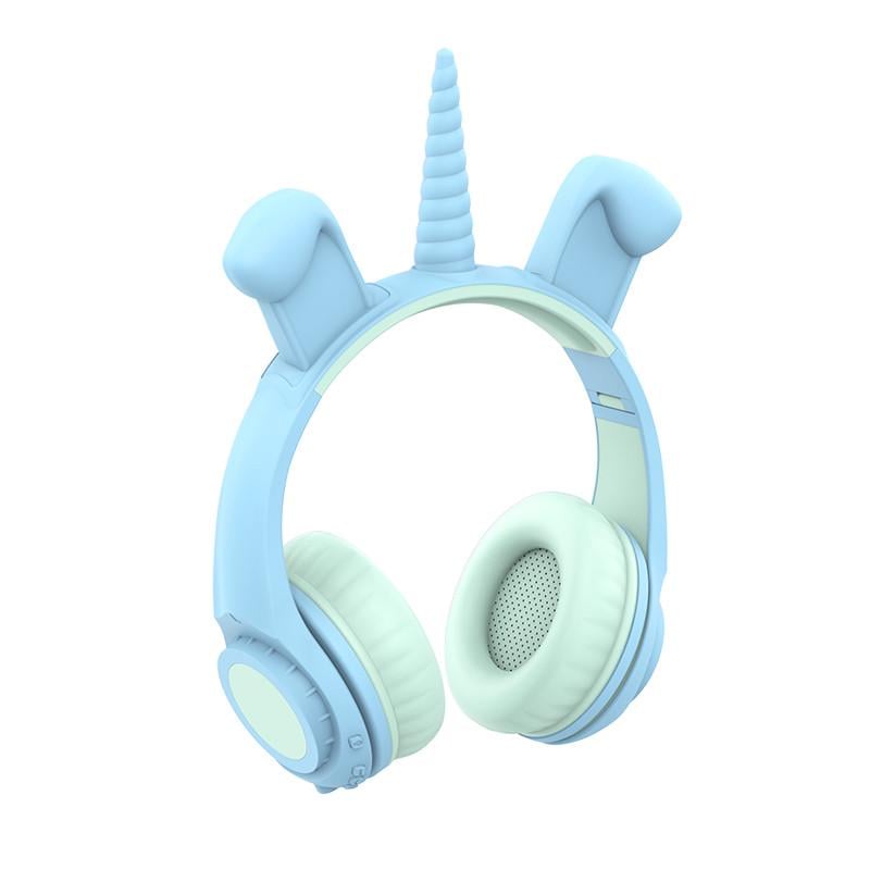 Наушники LINX LX-LW200 Bluetooth Dog Ear Unicorn Design с ушками LED Голубой (SUN6117) Наушники LINX LX-LW200 Bluetooth Dog Ear Unicorn Design с ушками LED Голубой (SUN6117)