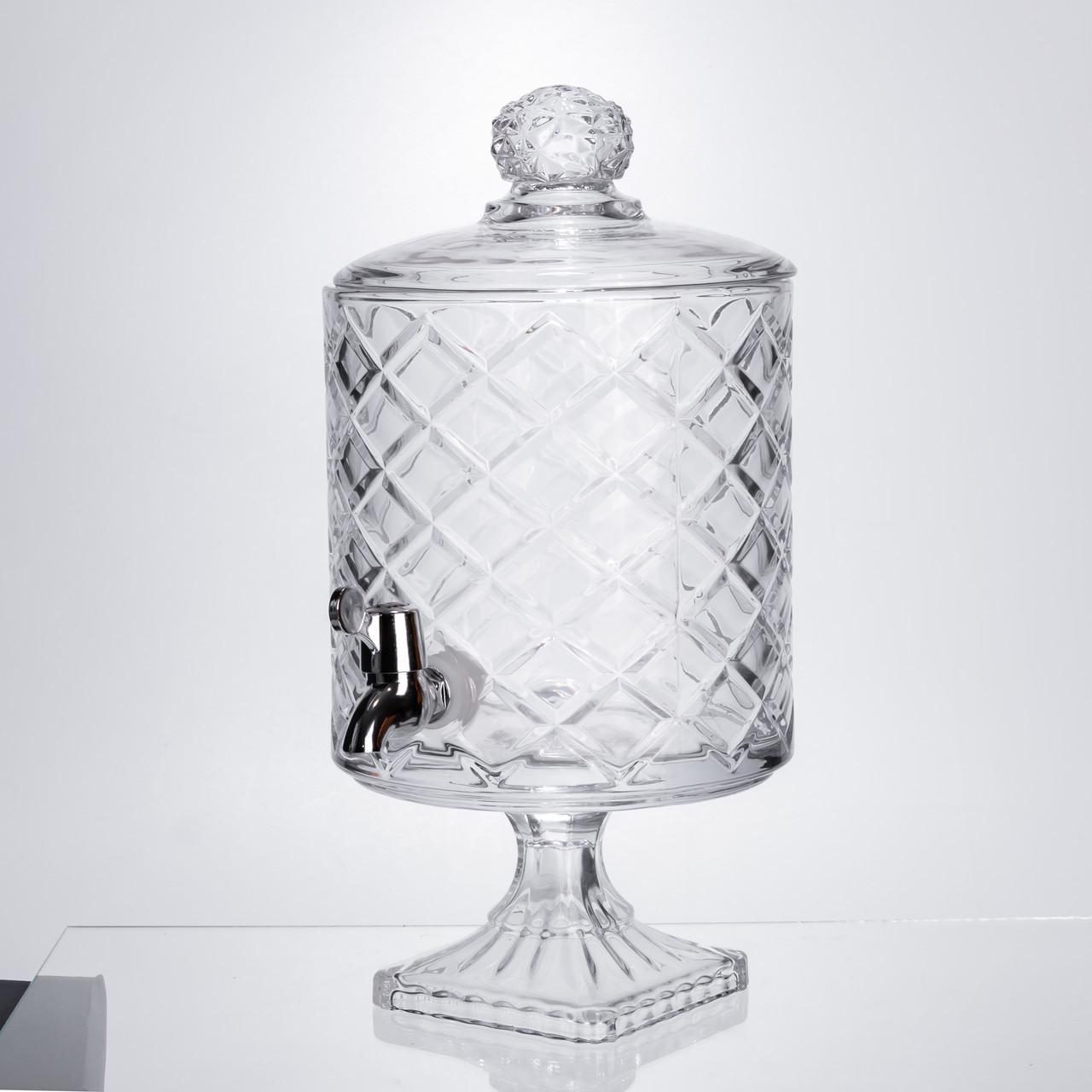 Лимонадниця зі скляним краном на підставці 39 см 4,5 л Прозорий (HP-19-3) - фото 6 Лимонадниця зі скляним краном на підставці 39 см 4,5 л Прозорий (HP-19-3) - фото 6