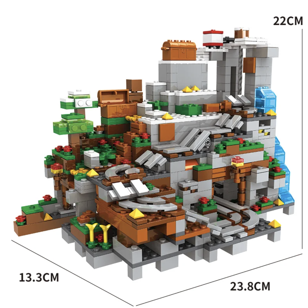 Конструктор My World Печера в горах 1089 деталей (SJ8806) - фото 4