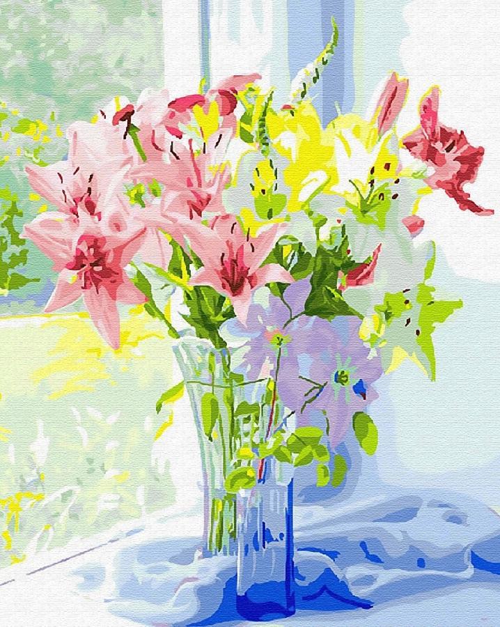 Картина по номерам Весенний букет лилий (GX25826)