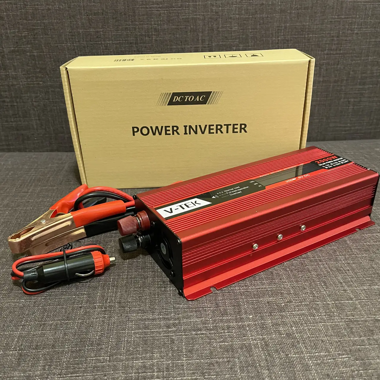 Перетворювач автомобільного струму V-TEK 12-220 V 2000 W (133252323) - фото 5 Перетворювач автомобільного струму V-TEK 12-220 V 2000 W (133252323) - фото 5