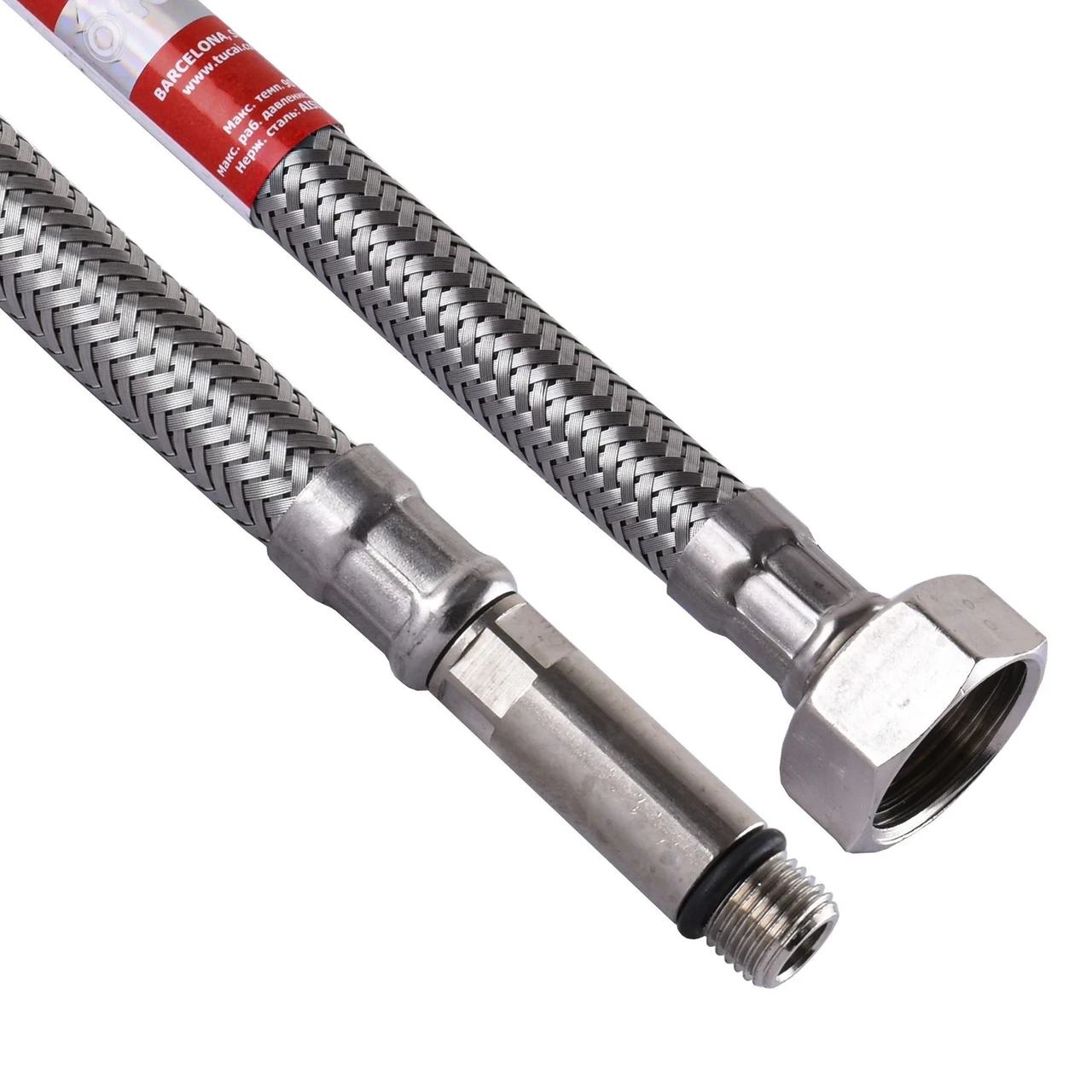 Шланг для змішувача TUCAI М10х1/2″ довгий штуцер 1,0 м TAQ GRIF 200197 (01000110)