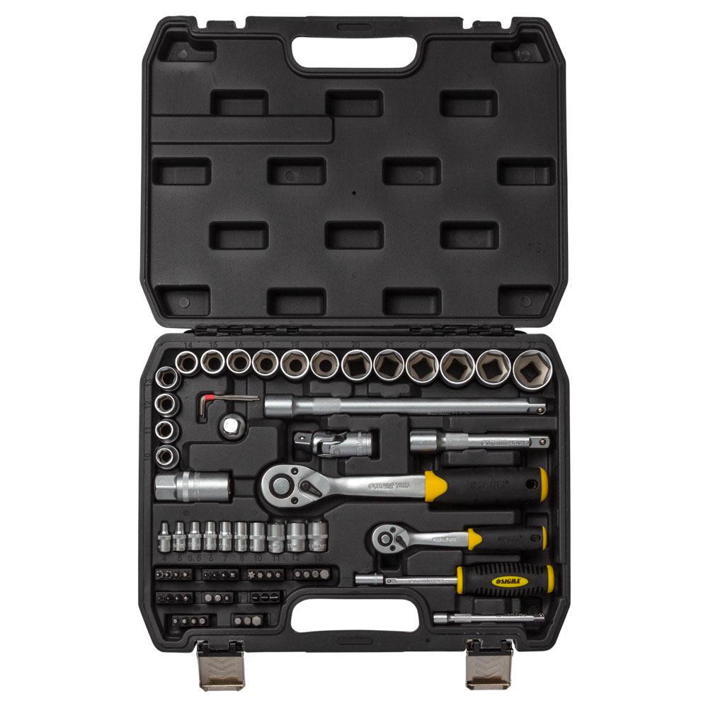 Набір насадок торцевих і біт Sigma CrV mid 1/4" & 1/2" 72 шт. (6003741) - фото 6 Набір насадок торцевих і біт Sigma CrV mid 1/4" & 1/2" 72 шт. (6003741) - фото 6