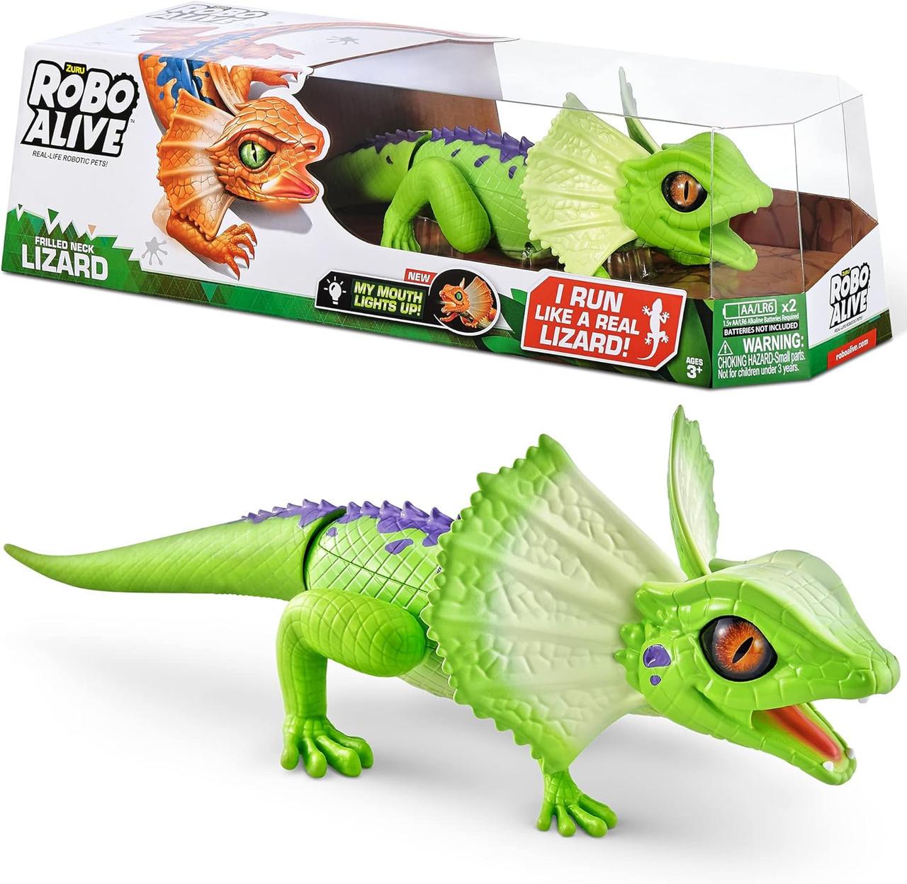 Интерактивная игрушка Ящерица Robo Alive Lurking Lizard Series 3 Green 7149B Зеленый