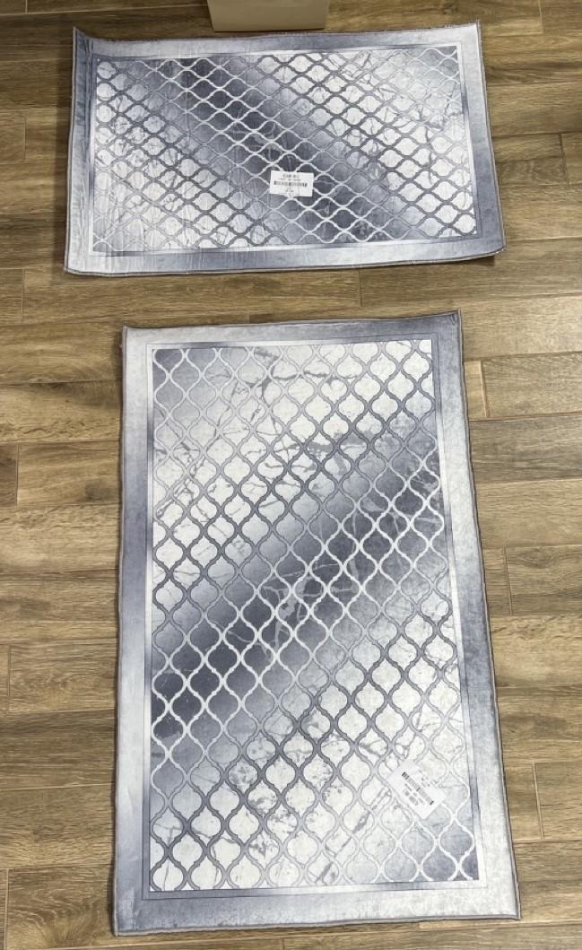 Набір килимів безворсові Gold Kilim на силіконовій основі з мікровелюру 50x80/60х100 см (1121)