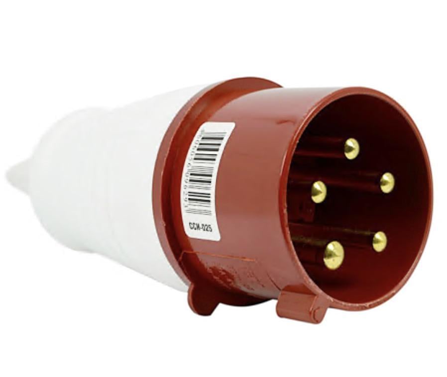 Вилка переносная АСКО-УКРЕМ 025 3Р+ РЕ+N 32А 380-415В IP44 (00000000780)