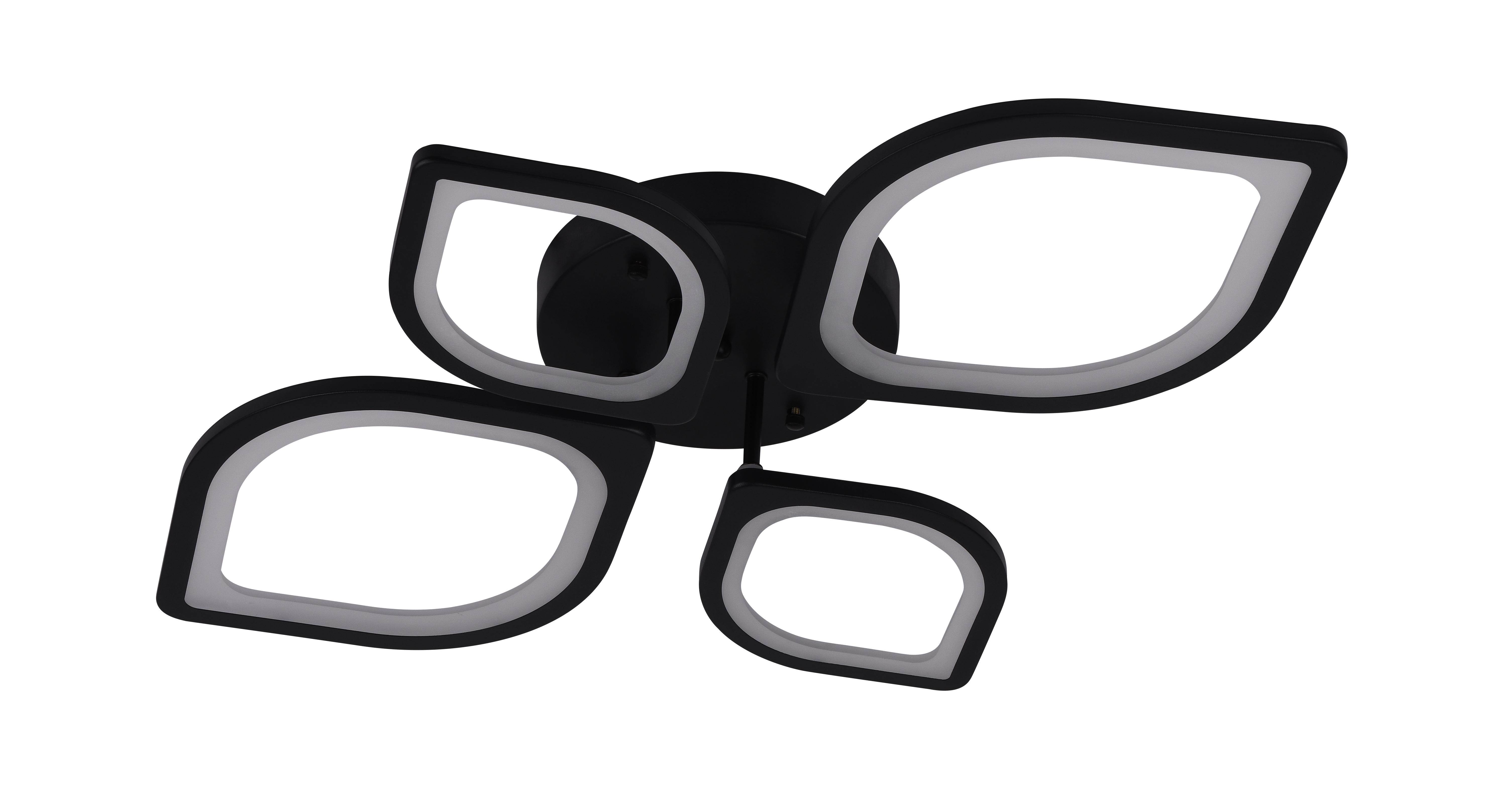 Люстра светодиодная Sirius 6130-4 BK 46W акриловая