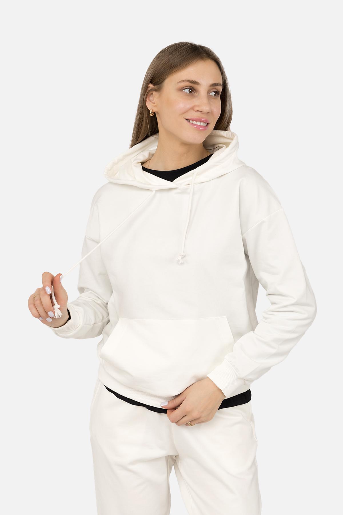 Худі жіноче ЦБ-00266283 р. 42 Молочний (SKT001035601) - фото 2