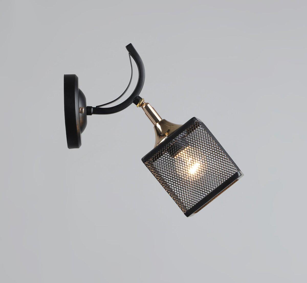 Бра Sirius B N5708/1W BK/FGD Чорний/Золотий