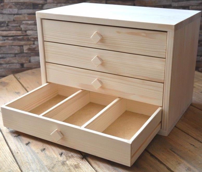 Мини-комод из дерева Ланас Бланже (МНК-007201)