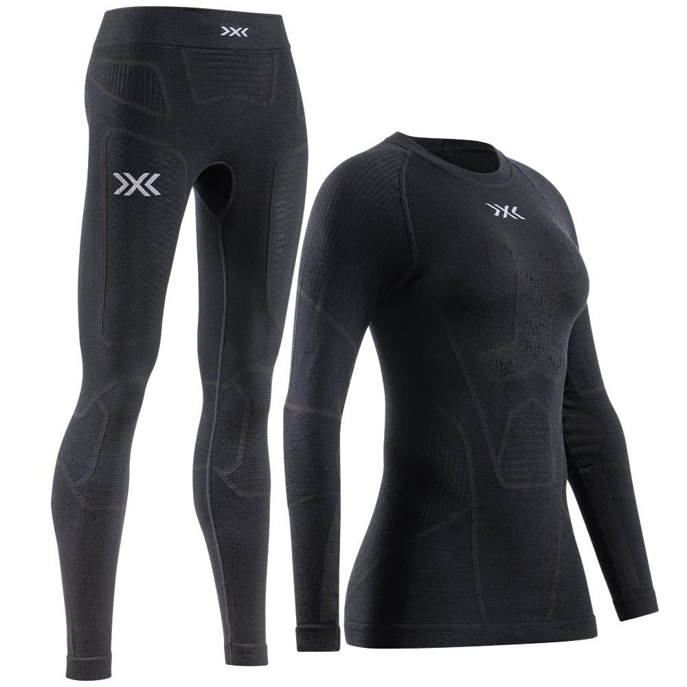 Комплект термобілизни жіночий X-Bionic Symbio Merino Set XM-YTB2W24W+XM-YPP2W24W-B001 M Opal/Black