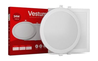 Светильник врезной светодиодный Vestum 24W 4000K 220V круглый (1-VS-5107)