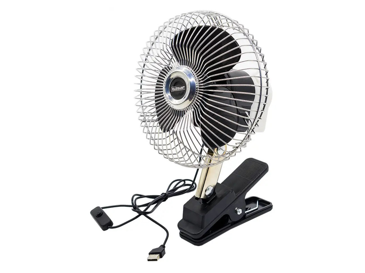 Вентилятор в салон Elegant EL 101 557 USB метал 12V 8" (26146519) Вентилятор в салон Elegant EL 101 557 USB метал 12V 8" (26146519)