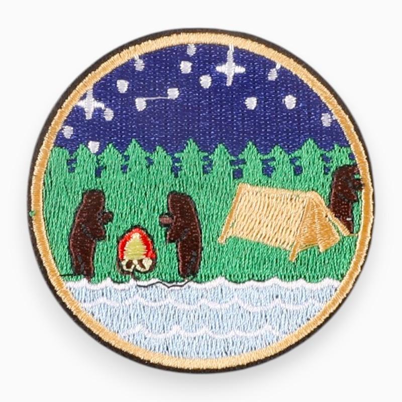 Термоаплікація Bear Camping вишита 7,1х7,1 см 1 шт. Різнокольоровий (АК7171к52)