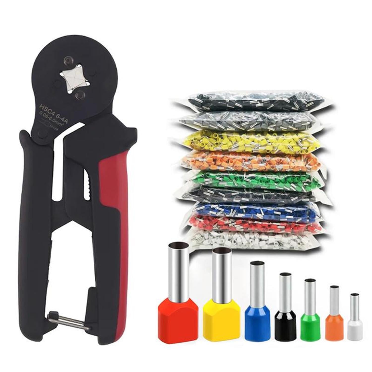 Комплект Tactix четырехгранный кримпер 0.08-6 мм кв с наконечниками 7 видов 1200 шт. (DART.E35)