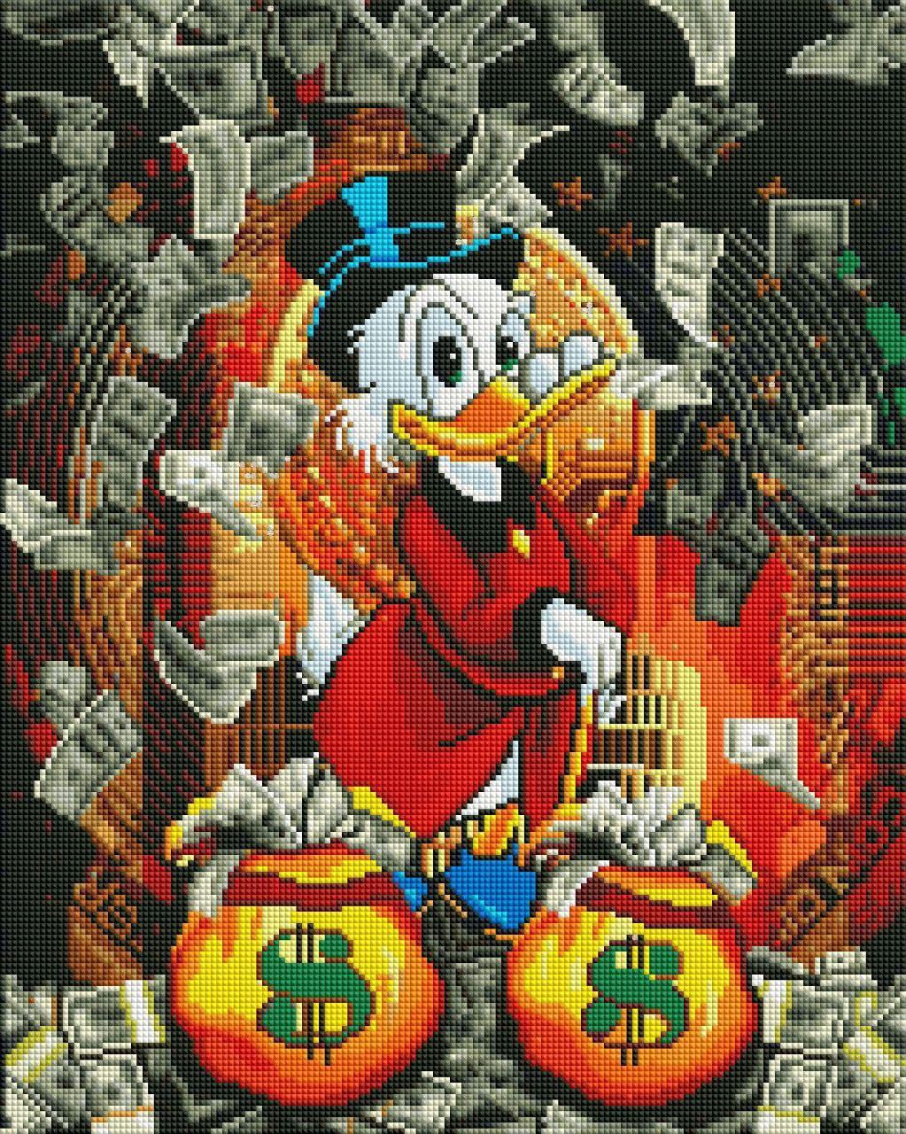 Алмазна мозаїка Скрудж МакДак 40х50 см (2571412242) - фото 2 Алмазна мозаїка Скрудж МакДак 40х50 см (2571412242) - фото 2