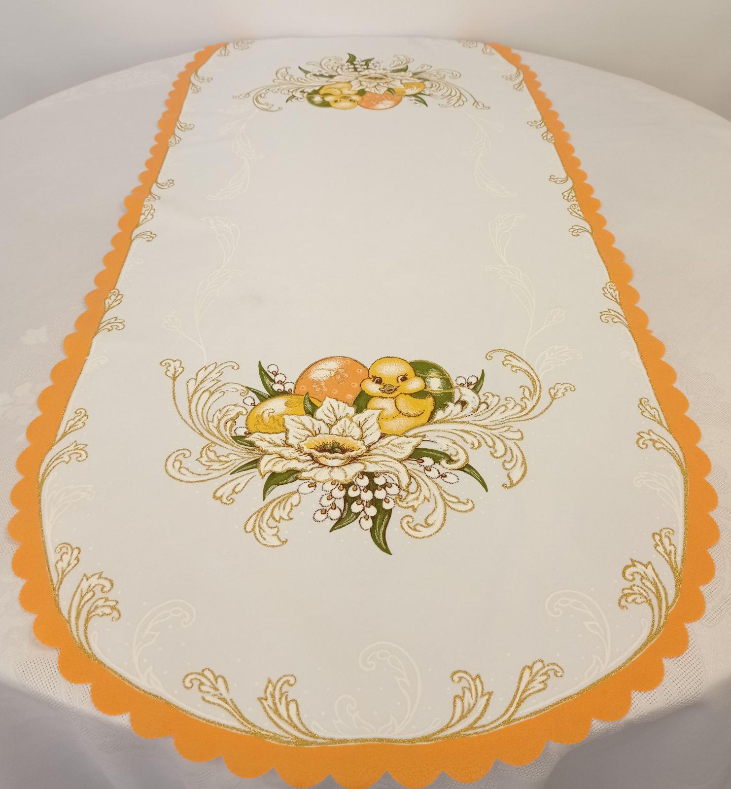 Дорожка пасхальная 50x110 см OV Easter Holiday Orange (CN14636) Дорожка пасхальная 50x110 см OV Easter Holiday Orange (CN14636)