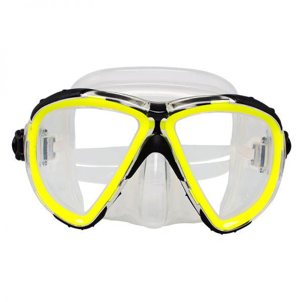 Маска для дайвинга и сноркелинга Marlin Twist Yellow/Trans