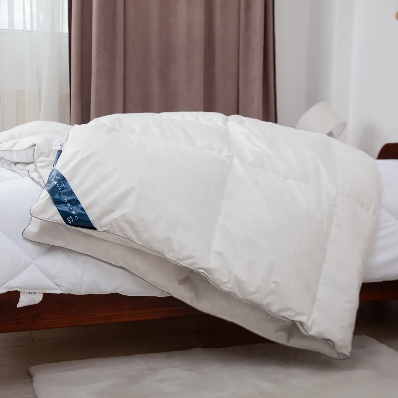 Одеяло демисезонное COTE BLANC Премиум евро кассетное пуховое 200х210 см - фото 4 Одеяло демисезонное COTE BLANC Премиум евро кассетное пуховое 200х210 см - фото 4