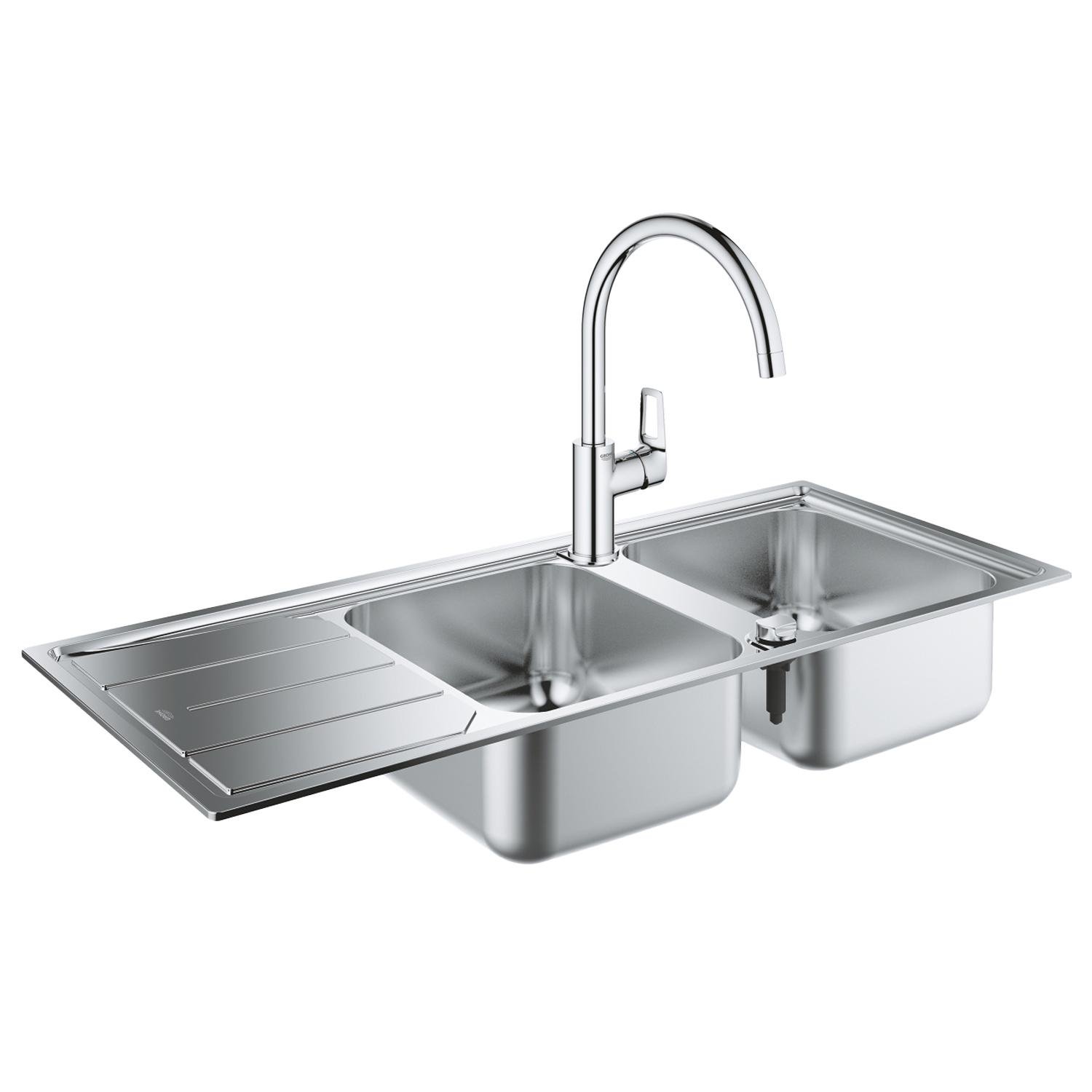 Мойка для кухни Grohe K500 BauLoop 31588SD031368001 1160x500 мм матовая 0,7 мм (82790)
