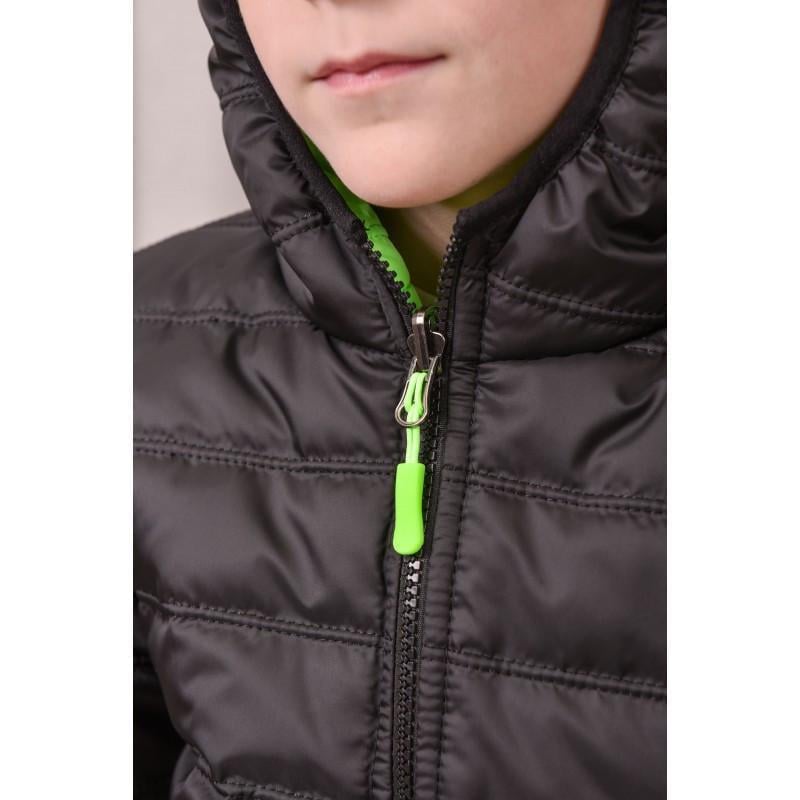 Куртка детская двухсторонняя 116 см Черный с салатовым (2724717843) - фото 7 Куртка детская двухсторонняя 116 см Черный с салатовым (2724717843) - фото 7