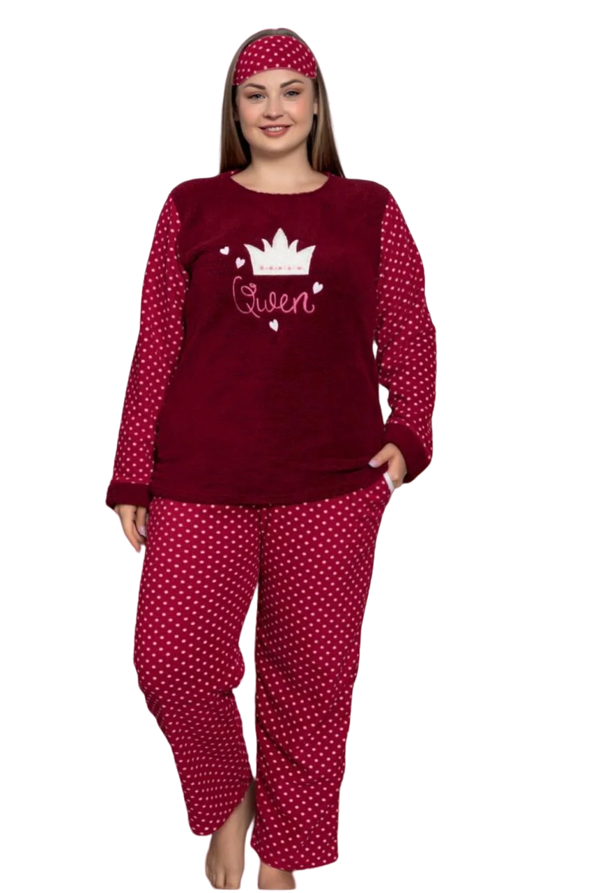 Пижама Queen 4XL Красный (58-67-П-Q-4XL) - фото 1