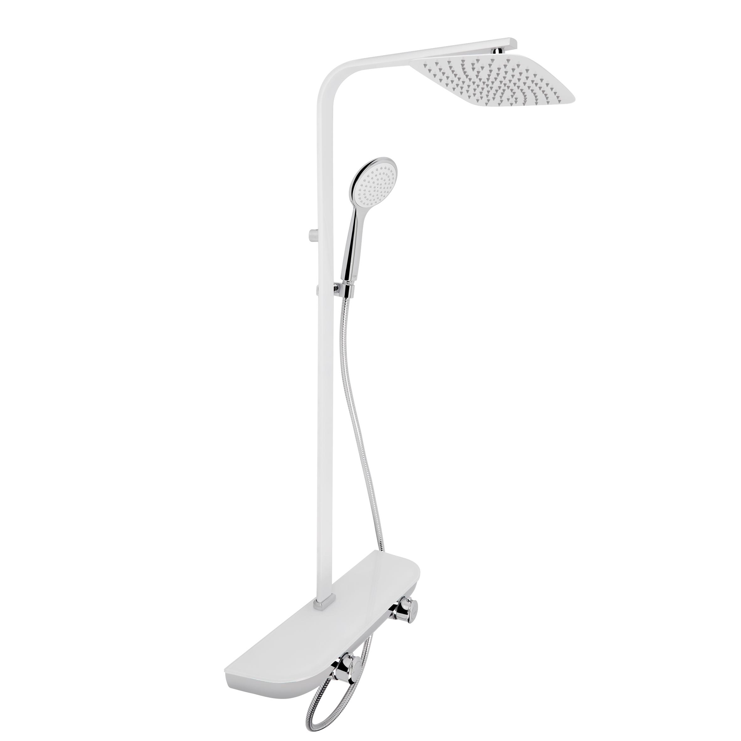 Душевая система с термостатом Q-tap Sloup QTSL57106VGNW Белый (77530)