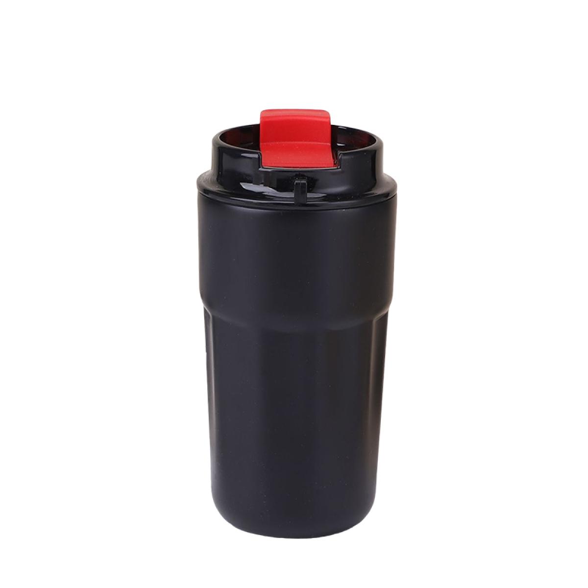 Термокружка с защелкой и колбой из нержавеющей стали 450 мл Черный (HP153B)